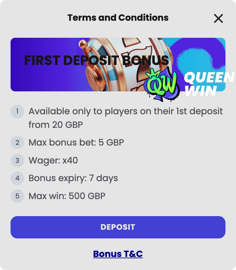 queenwin casino promo code