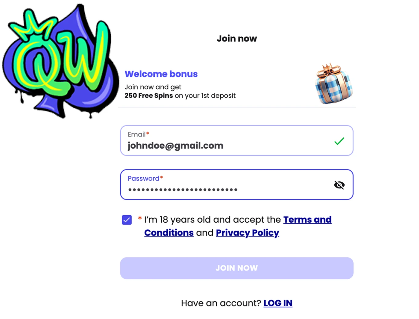 Queenwin registration