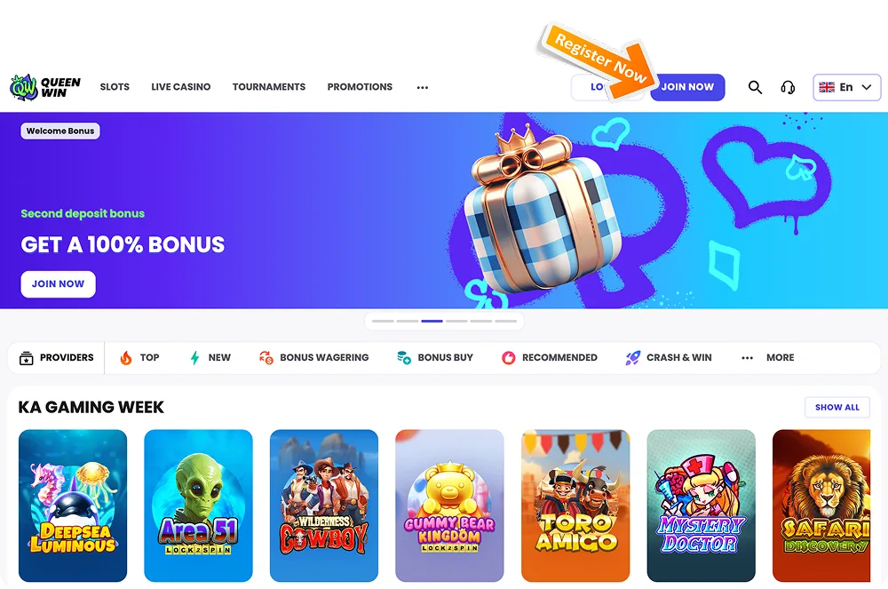 Queen Win registration